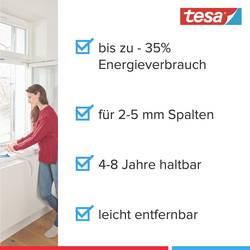 tesa COMFORT 05405-00101-00 Door sealing rail tesaMOLL® hnědá (d x š) 1 m x 40 mm 1 ks
