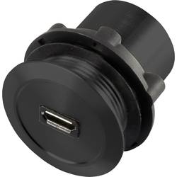 TRU COMPONENTS Micro USB-01-BK Zásuvka microUSB zásuvka, vestavná microUSB zásuvka typu A na microUSB zástrčku typu B Množství: 1 ks