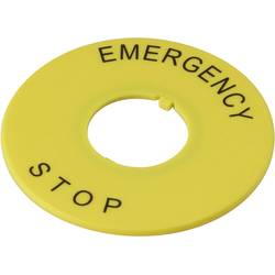 DECA 1233798 A2AV-27 označovací štítek Potisk (motiv) EMERGENCY STOP žlutá 1 ks