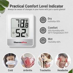 ThermoPro TP49W-3 teploměr a vlhkoměr bílá TP49W-3