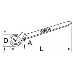 KS Tools 962.1491 9621491 ozubená ráčna 1/4 150 mm