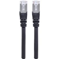 Intellinet 318792 RJ45 síťové kabely, propojovací kabely CAT 6A S/FTP 3.00 m černá fóliové stínění, stínění pletivem, bez halogenů 1 ks