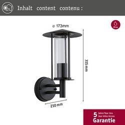 Paulmann Classic 94398 nástěnné světlo E27 tmavě šedá