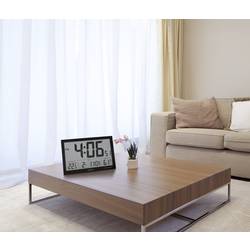 Eurochron EFWU Jumbo 100 DCF nástěnné hodiny 37 cm x 23 cm x 3 cm, černá