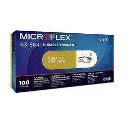 Ansell MICROFLEX® 63864080 100 ks přírodní latex jednorázové rukavice Velikost rukavic: 8 EN 421:2010, EN 420-2003, EN 374-5, EN 21420:2020, EN 374-1, EN 374-3