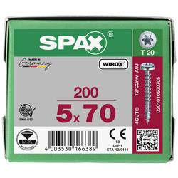 SPAX 0201010500705 R 88093 Ruko m.Spitze/T-STAR šroub do dřeva 5 mm 70 mm T-STAR plus ocel WIROX 200 ks
