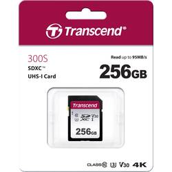 Transcend Premium 300S paměťová karta SDXC 256 GB Class 10, UHS-I, UHS-Class 3, v30 Video Speed Class