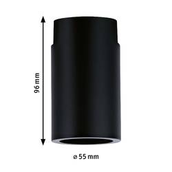 Paulmann Socket stropní svítidlo URail E27 černá