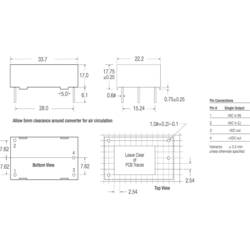 AC/DC zdroj do DPS RECOM RAC01-05SC 5 V/DC 0.2 A 1 W