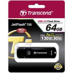 Transcend JetFlash™ 750K USB flash disk 64 GB černá TS64GJF750K USB 3.2 (Gen 1x1)