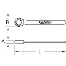 KS Tools 9641032 964.1032 jednostranný uzavřený klíč Délka klíče (cm) (jen pro nadpis) 32 mm