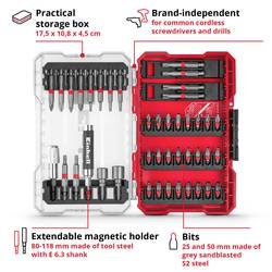 Einhell TP-CD 18/60 Li BL aku vrtací šroubovák, 18 V Li-Ion vč. 42dílné sady bitů, bez nabíječky, bez akumulátoru, 2618460+2936798