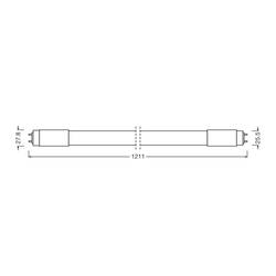 LEDVANCE LED trubice Energetická třída (EEK2021): E (A - G) G13 zářivkový tvar T8 18 W = 36 W studená bílá (Ø x v) 27.8 mm x 27.8 mm 1 ks