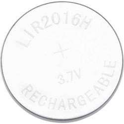 Akyga AKY1983 knoflíkový akumulátor LIR 2016 Li-Ion 28 mAh 3.7 V 1 ks