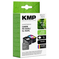 KMP Ink náhradní Canon PG-545XL, CL-546XL kompatibilní kombinované balení černá, azurová, purppurová, žlutá C97V 1562,4005