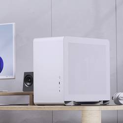 Jonsbo Jonsbo U4 Mini Micro-ATX-Gehäuse, Tempered Glass - weiß micro tower pouzdro, herní pouzdro, PC skříň bílá