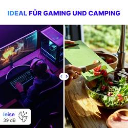 Bomann KB 7346 ix-look chladnička Energetická třída (EEK2021): E (A - G) 42 l stojící spotřebič Inox