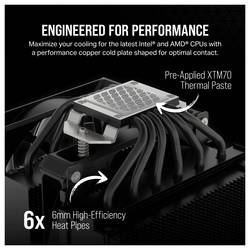 Corsair A115 pasivní chladič procesoru Intel® 1150, Intel® 1151, Intel® 1155, Intel® 1156, Intel® 1200, Intel® 1700, AMD AM4, AMD AM5