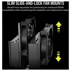 Corsair A115 pasivní chladič procesoru Intel® 1150, Intel® 1151, Intel® 1155, Intel® 1156, Intel® 1200, Intel® 1700, AMD AM4, AMD AM5