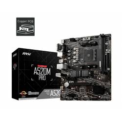 MSI A520M PRO Základní deska Socket (PC) AMD AM4 Tvarový faktor Micro-ATX Čipová sada základní desky AMD® A520