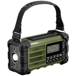 Sangean MMR-99 FM Green A500482 outdoorové rádio, FM, AM, nouzové rádio, Bluetooth, Solární panel, voděodolné, prachotěsné, zelená