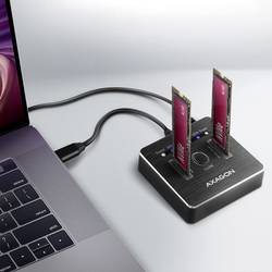 AXAGON ADSA-M2C NVMe dokovací stanice pro pevný disk s funkcí klonování