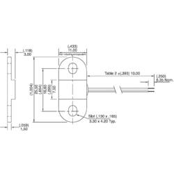 Hamlin Hallův senzor 55100-3H-02-A 3.8 - 24 V/DC Měřicí rozsah: 0 - 18 mm kabel, otevřené konce