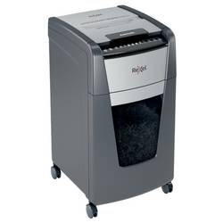 Rexel Optimum AutoFeed+ 300X skartovačka 300 listů mikrořez 4 x 25 mm P-4 60 l Křížový řez kancelářské sponky, sponky do sešívačky, kreditní karty