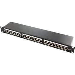 LogiLink NP0061 24 portů patch panel 483 mm (19) CAT 6A 1 U černá osazený