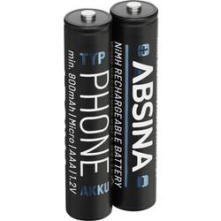 Absina akumulátor AAA Ni-MH 1.2 V 2 ks