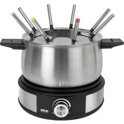 Silva PK-F 140 fondue 1500 W ochrana proti přehřátí, 8 napichovátek na fondue černá, nerezová ocel