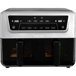 Cuisinart AirTwin horkovzdušná fritéza, 10.4 l, 2400 W, funkce časovače, černá, stříbrná