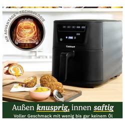 Cuisinart CompactMax horkovzdušná fritéza, 7.6 l, funkce časovače, černá