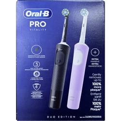 Oral-B Vitality Pro Duopack elektrický kartáček na zuby, fialová, černá, Type 3575