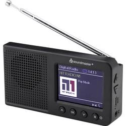 soundmaster DAB175SW stolní rádio, DAB+, FM, Bluetooth, AUX, DAB+, FM, funkce alarmu, černá