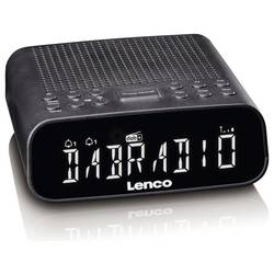 Lenco LENCO - DAB+ Uhrenradio Bluetooth CR-606BK sw CR-606BK radiobudík, DAB, FM, DAB+, Bluetooth, AUX, DAB, DAB+, FM, funkce alarmu, černá