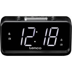 Lenco CR-28BK stolní rádio, FM, AM, FM, USB, funkce alarmu, černá