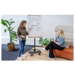 Legamaster mobilní flipchart SKETCH INFINITE (š x v x h) 690 x 2050 x 640 mm bílá, dřevo, černá omyvatelný, popisovatelný, výškově nastavitelný, vč. držáku
