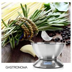 Gastronoma 18310021 digitální kuchyňská váha digitální digitální, s odměrnou mísou Max. váživost=5 kg stříbrná 215 x 215 x 314