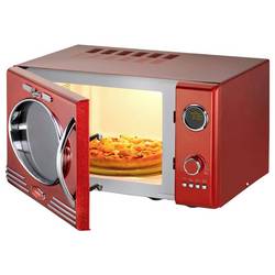 Melissa 16330129 mikrovlnná trouba chrom, červená