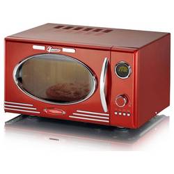 Melissa 16330129 mikrovlnná trouba chrom, červená