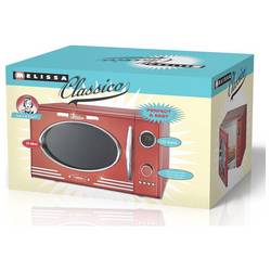 Melissa 16330129 mikrovlnná trouba chrom, červená