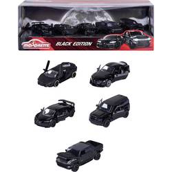 Majorette Bugatti, Lamborghini, Toyota, Land Rover Black Edition 5 Pieces Giftpack hotový model Model osobního automobilu