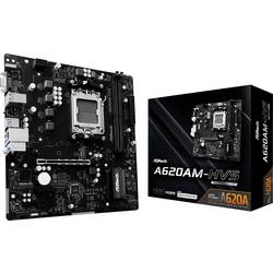 ASRock A620AM-HVS Základní deska Socket (PC) AMD AM5 Tvarový faktor Micro-ATX Čipová sada základní desky AMD® A620A