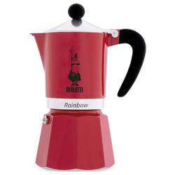 Bialetti Bialetti RAINBOW 3TZ rot kávovar na espresso a cappuccino