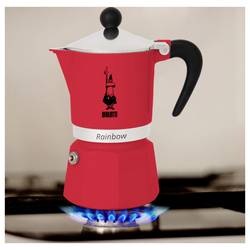 Bialetti Bialetti RAINBOW 3TZ rot kávovar na espresso a cappuccino