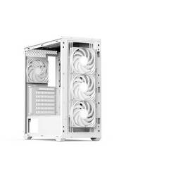 AeroCool D502A-G-WT-V1 midi tower PC skříň bílá