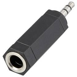 SpeaKa Professional SP-13808968 jack audio adaptér [1x jack zástrčka 3,5 mm - 1x jack zásuvka 6,3 mm] černá