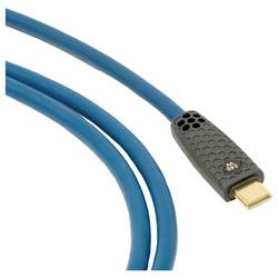 Oehlbach Kabel USB-C USB-C ® zástrčka 1 m petrolejová stínění pletivem, pozlacené kontakty D1C9566