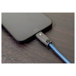 Oehlbach Kabel USB-C USB-C ® zástrčka 1 m petrolejová stínění pletivem, pozlacené kontakty D1C9566